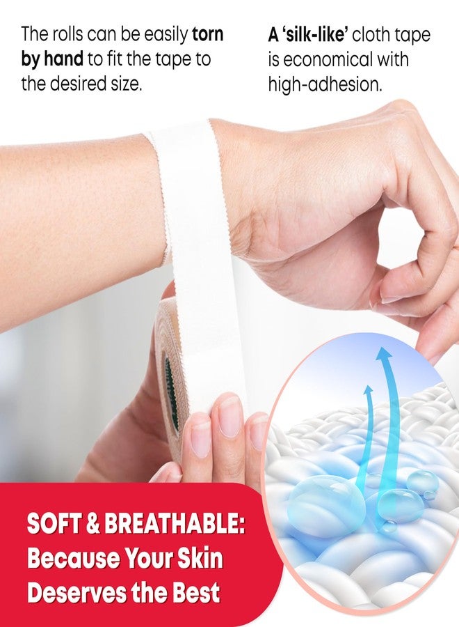 Ever Ready First Aid Medical 1" Surgical Cloth Tape - 12 Rolls - Image 3